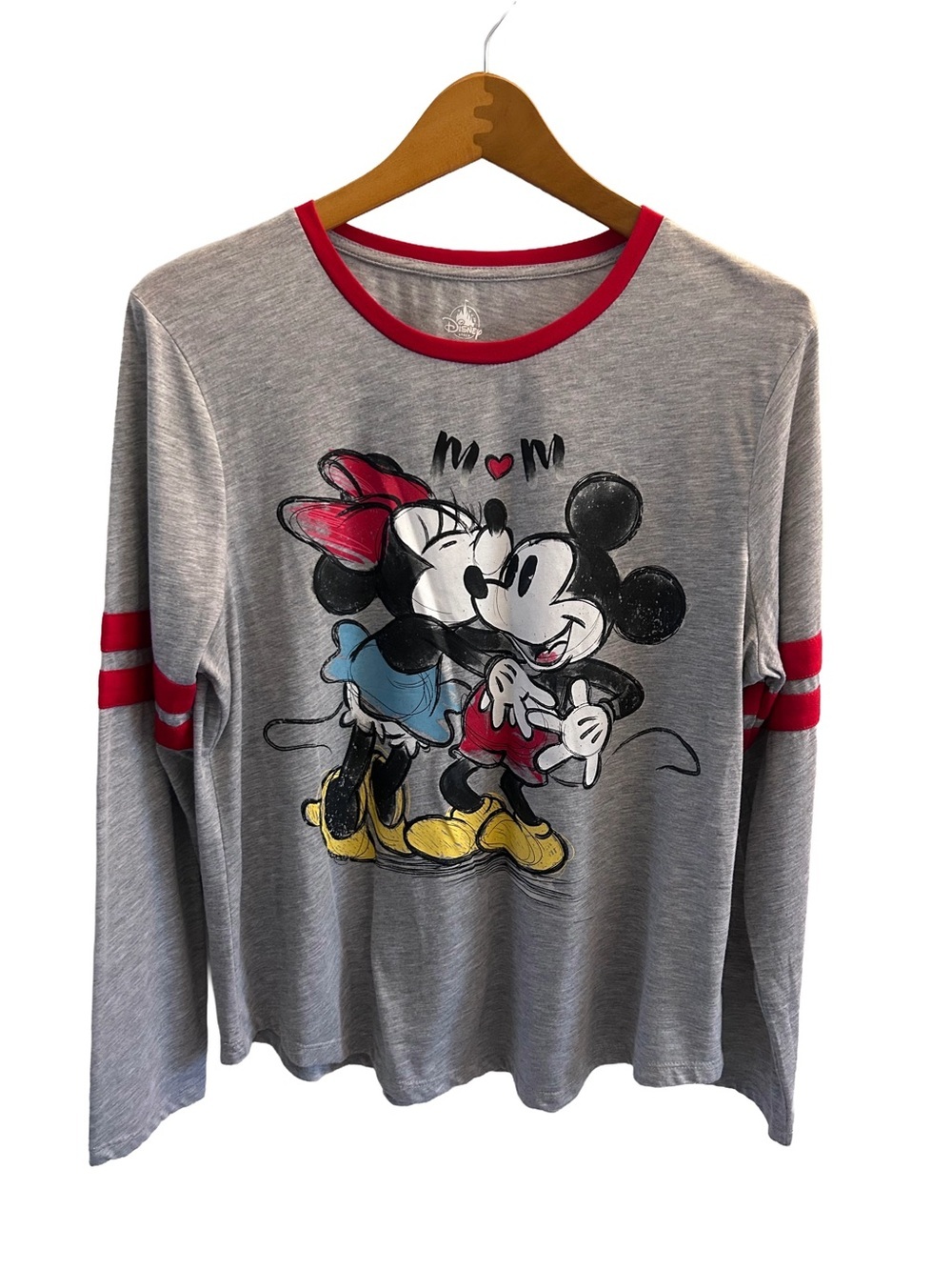 Disney Store Mickey & Minnie Long Sleeve Graphic Top – XL